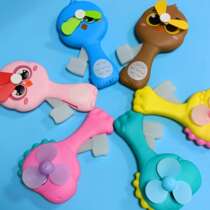 Summer Fresh Creative Mini Portable Cute Cartoon Hand Press Fan Children Toy Students Small Gift Customisation