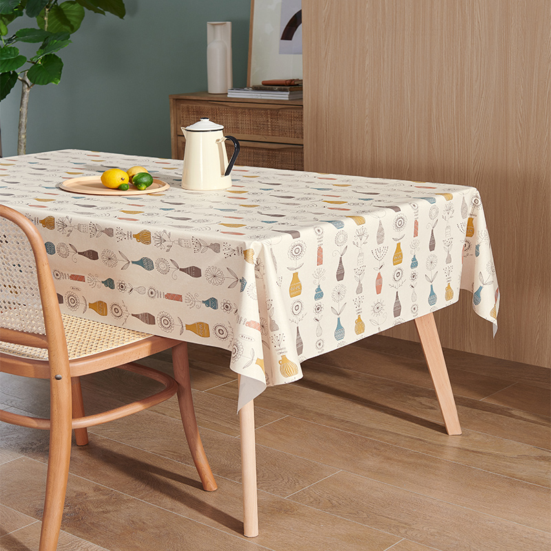 Tablecloth high-quality non-slip waterproof oil-proof wash-free thickened PVC anti-scalding coffee table rectangular tablecloth table mat