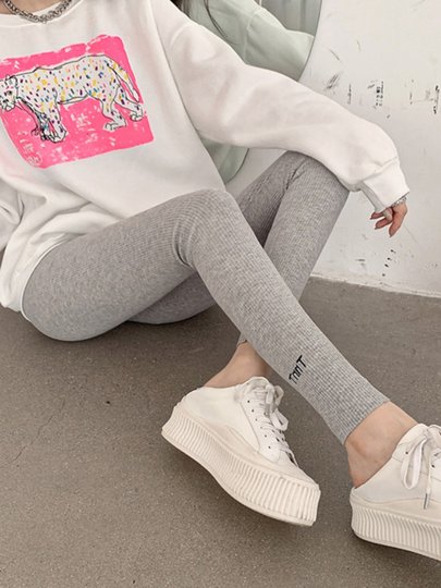 High-Waisted Leggings with Fleece Lining, Thickened for Autumn and Winter 2023, New Pure Cotton Skinny Pants, Stretchy and Warm
