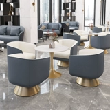 Светлый роскошный одноразовый диван -стул переговоров о приеме стола и комбинированном кресе