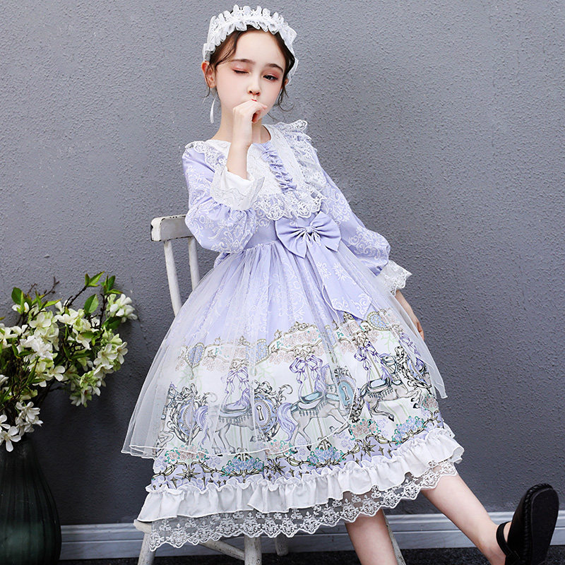 Girls lolita dress Children lolita princess skirt Foreign girl student lolita birthday dress skirt