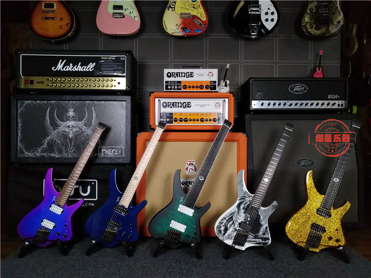 Aguda Aguda Spot BlackHole Black Hole Series Headless Electric Guitar Rock Metal Speedplay 6 7 Strings - Taobao