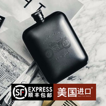 Izola Square Skyscraper Wine Pot Retro Creative American Import 6oz Outdoor Travel Portable Wine Bottle Gift