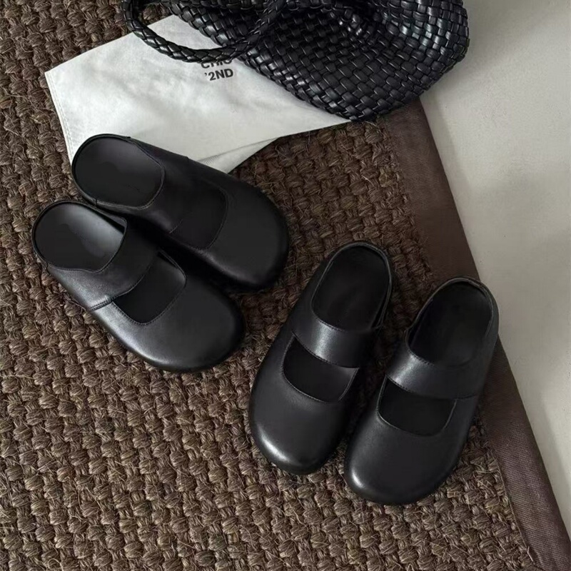 Sheepskin Version~ Thick-Soled Closed-Toe Half-Slippers for Outdoor Wear, Retro Birkenstock Slippers, Mary Jane Simple Casual Sandals for Women Sheepskin Version~ Thick-Soled Closed-Toe Half-Slippers for Outdoor Wear, Retro Birkenstock Slippers, Mary Jane Simple Casual Sandals for Women