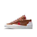 Nike X Sacai Blazer Low Men and Women Low Top Патентная кожа деконструирование повседневной ботинки DM6443-100