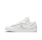 Nike X Sacai Blazer Low Men and Women Low Top Патентная кожа деконструирование повседневной ботинки DM6443-100
