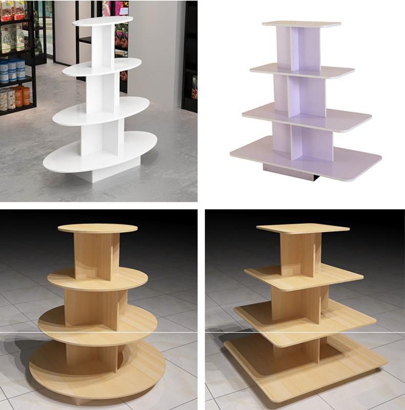 Wooden Showcase Snack Display Container Display