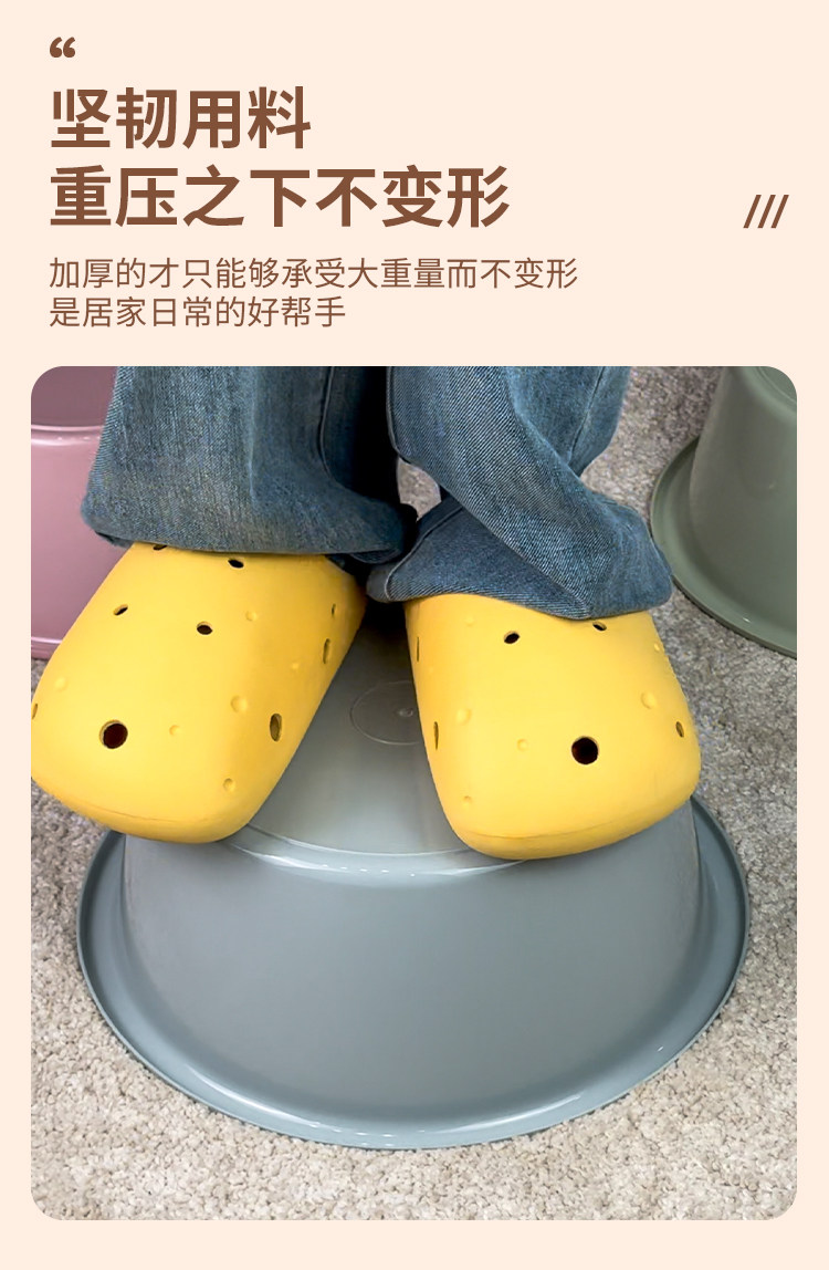 加厚家用洗脸盆洗衣服大小号学生宿舍多用盆洗衣盆圆形耐用塑料盆详情6