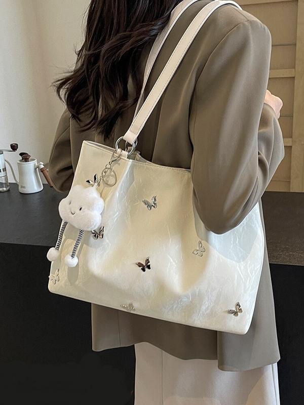French Mlcanikans Tote Bag Crossbody Women's Bag 2026 New Style Female College Student Class Commute Shoulder Bag French Mlcanikans Tote Bag Crossbody Women's Bag 2026 New Style Female College Student Class Commute Shoulder Bag