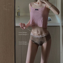 Japanese low waist underwear sexy bow zebra BAO WEN mesh pregnant women briefs ice antibacterial cotton crotch women