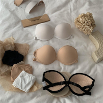 Pregnant women bra strapless one-piece gathering anti-sagging upper collection accessory breast beauty back underwear black bra summer thin