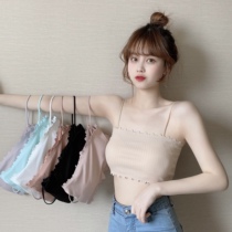 Pregnant Women's Underwear Women's Summer Gather Anti-sagging Lace Ice Silk Sling Strapless Ringless Vest Back Nursing Bra