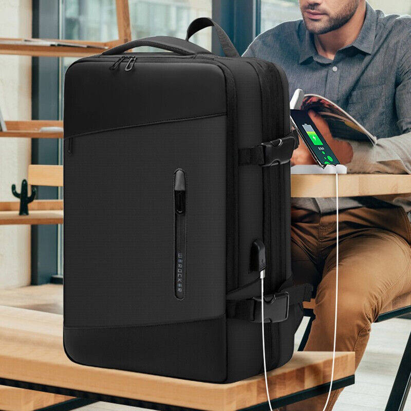 Light Rider Backpack Male Super Capacity Expandable Double Shoulder Bag Casual Business Computer Bag 15 6 Inch Multifunction 