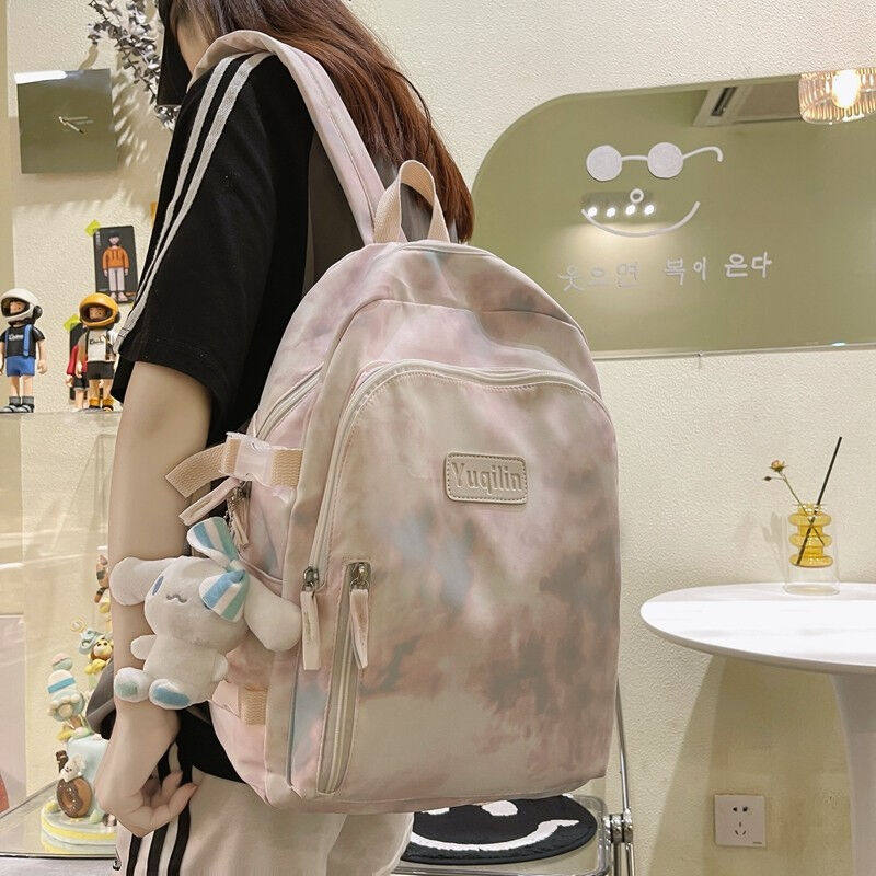 Jungle Bird 2022 New Bookpack Female High School students in summer to dye the Japanese Department of Junior High School large capacity shoulder bag