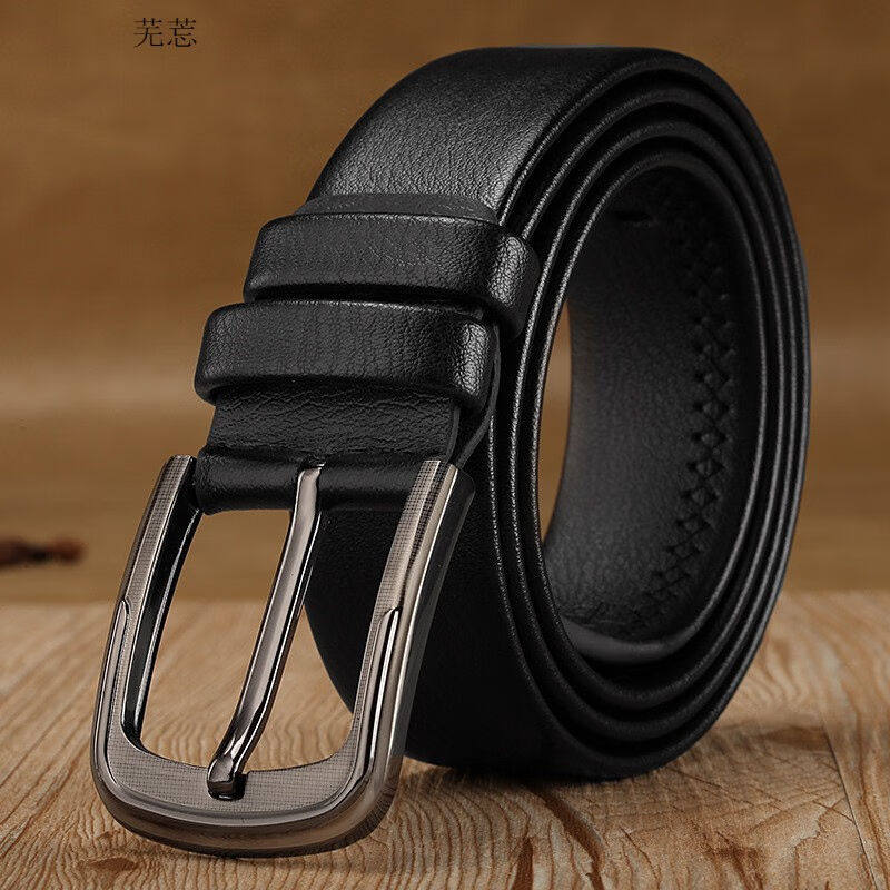 Men's needle belt with Han Edition leisure bag side punched boy's suit pants and pants black