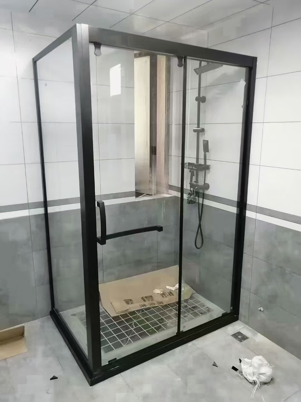 Landun Shower Room Partition Dry and Wet Separation Bathroom Glass Sliding Door Toilet Sliding Door Shower Room Shower Screen