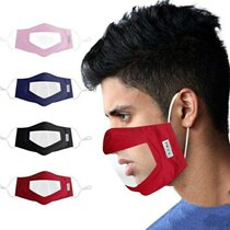 Transparent pvc mask new multifunctional deaf lip mask PVC transparent mask Splash Splash