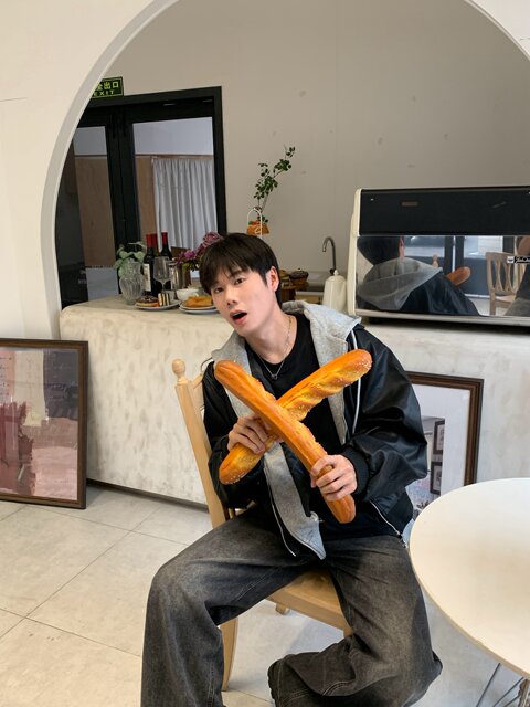 Hopeshop Korean Style Autumn and Winter Loose Retro Faux Two-Piece Hooded Leather Jacket for Men Versatile Short Biker Jacket