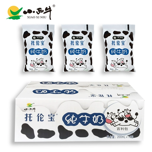 Qinghai Little Xiu Pulunbao Pure Milk Raw Cowana Full стерилизованное молоко младенцы Студенческое молоко 180 мл*16 мешков