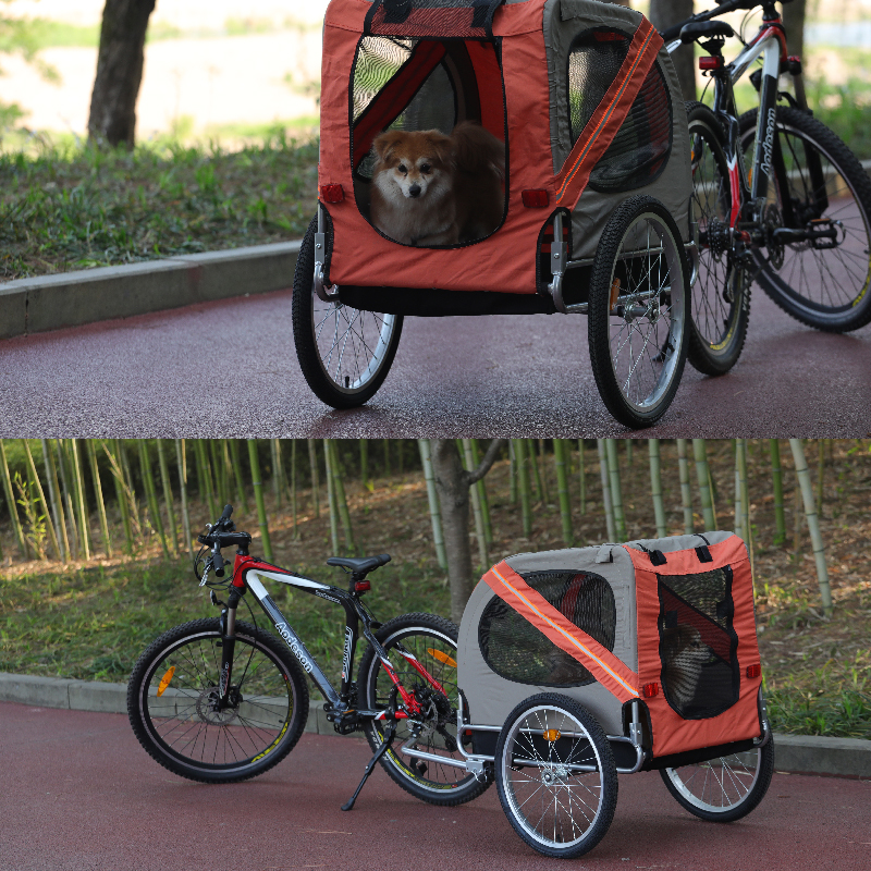 Pet Bicycle Cart Dog Cart Pet Cart Cycling Cart Outdoor Travel Equipment Foldable and Detachable