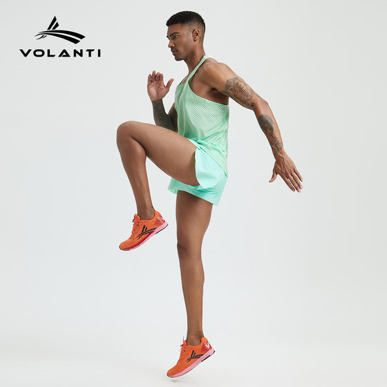 Volanti Volanti 스포츠 조끼 육상 경기 신체 검사 달리기 피트니스 훈련 조끼 속건성, 가볍고 통기성