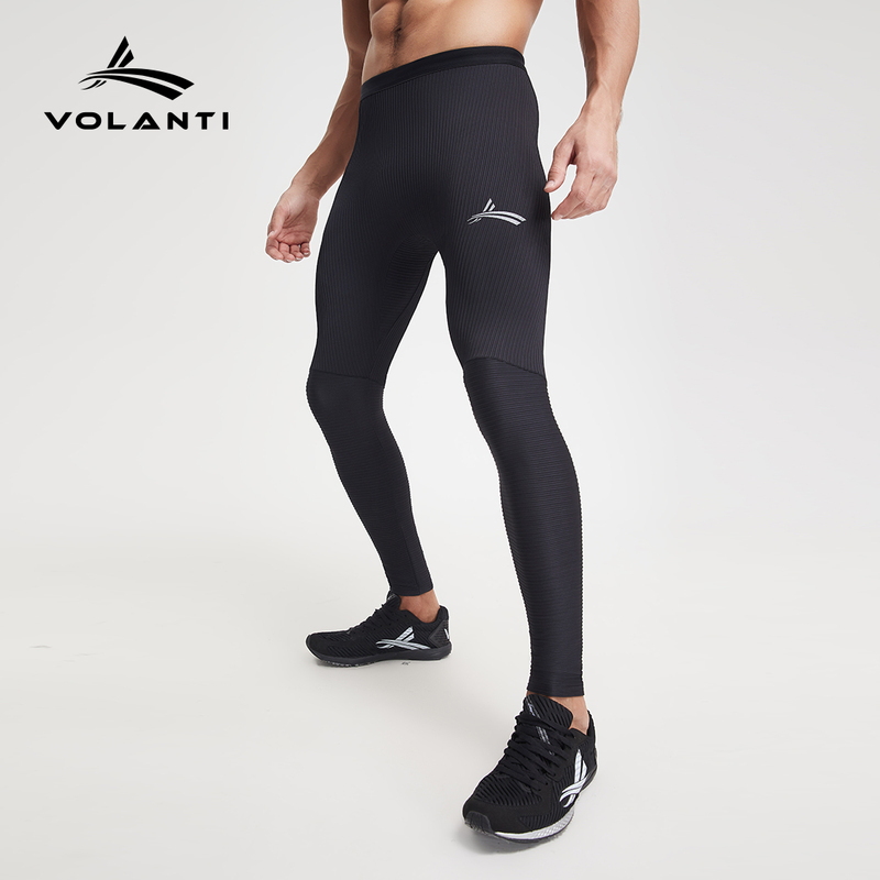 Volandi Threaded Smart Spin Men's Intelligent Temperature Control Compression Pants High Elasticity Moisture-Wicking Running Training Tight Pants