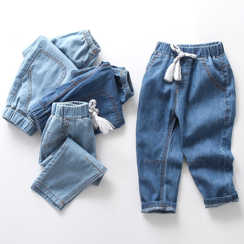 Children's mosquito pants 1-3 years old boys summer clothes 2 kids summer thin section baby summer boy casual jeans
