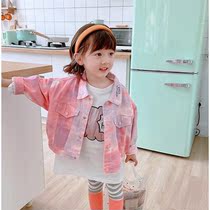 Girl Camouflay Denim Jacket Spring autumn Childrens early autumn Ocean outerwear Childrens long sleeve blouses baby cardio-boomer