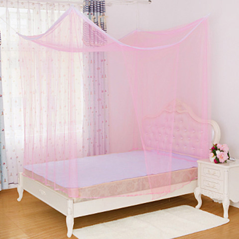 Ordinary old-fashioned household mosquito net encryption and heightening simple wind 1 5 meters 1 8m bed double bed square top single door
