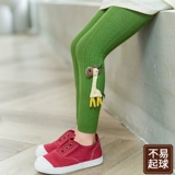 Осенние леггинсы, штаны, летние тонкие детские демисезонные хлопковые колготки