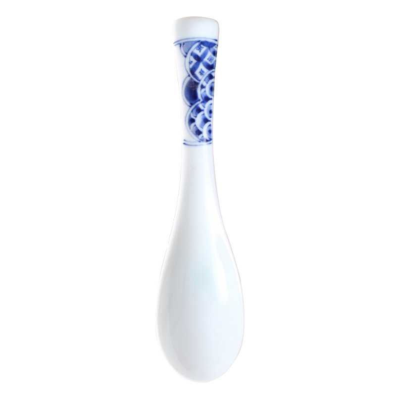 The deer field'm blue winds don ceramic spoon Japanese imported from Japan, spoon, spoon, ladle under glaze color home to take some food