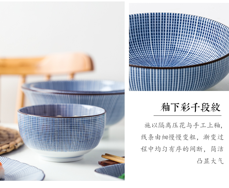 Japan imports ceramic is highly home blue grass analyzes ten creative steak dish Japanese dish fish sushi plate