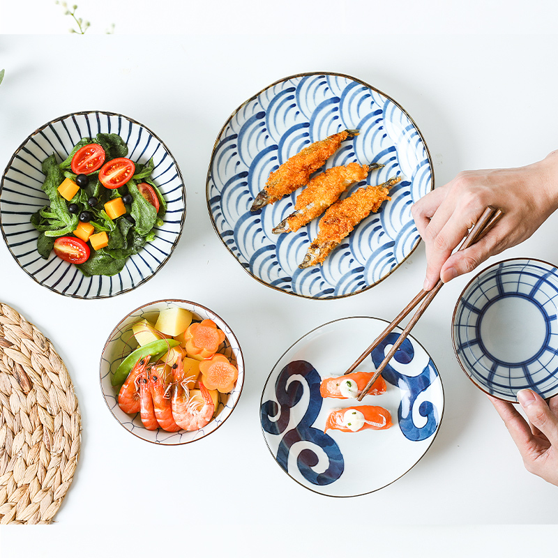 The fawn field to burn Japan imported ceramic bowl pozzo's Japanese ten grass and grain salad bowl such as bowl of soup bowl