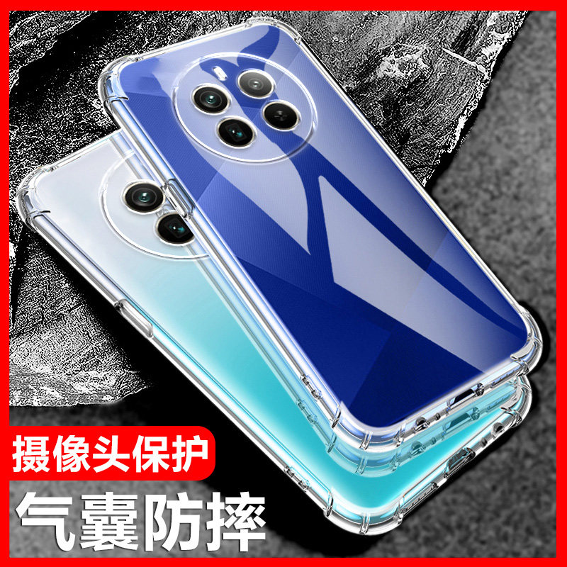 Lu Bang Is Suitable for Realme 12 Pro+ Airbag Anti-Drop Phone Case, Opporealme Twelve Pro Plus Silicone Protective Cover, Ultra-Thin Soft Transparent Four-Corner Thickened Lens Full Coverage for Both Men and Women