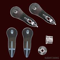 Crystal lower pole plug roller blind soft gauze curtain beaded curtain accessories blind seal transparent lid plastic buckle plug