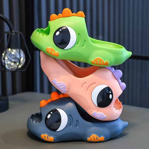 Детские летние тапочки для мальчиков, нескользящие дезодорированные слайдеры