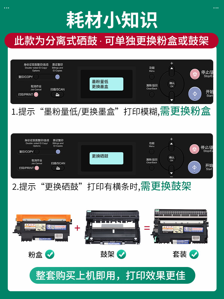 Compatible with Brother Dcp7055 Toner Cartridge, Dcp7055 Printer Ink Cartridge, Brother 7055 Laser Printer Ink Cartridge, Toner for All-In-One Machine, Tn2015 Dr2245 Cartridge Drum