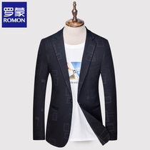 Romon suit mens casual Korean slim-fit suit mens single west top 2020 new spring