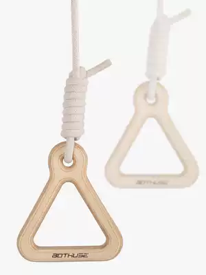 Ring children training children home indoor solid wood pull ring family fitness stretch to promote pull-up horizontal bar