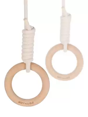 Ring children training children stretching exercise fitness equipment pull-up horizontal bar home indoor solid wood pull ring