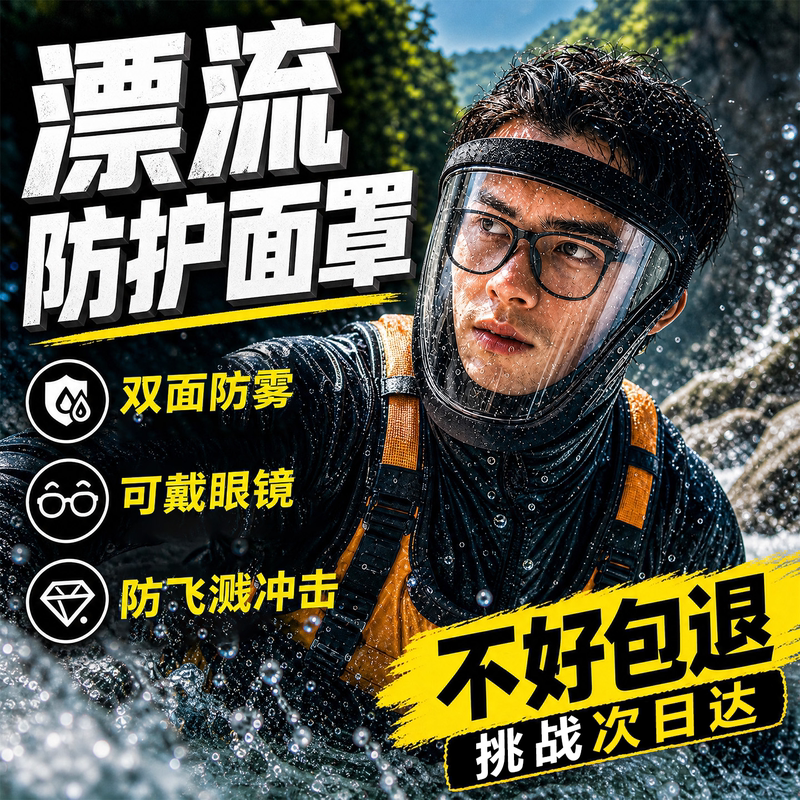 Drifting Waterproof Mask, Special Protective Gear for Water Fights, Full Set of Goggles, Can Be Worn with Myopia Glasses, Rainproof Drifting Waterproof Mask, Special Protective Gear for Water Fights, Full Set of Goggles, Can Be Worn with Myopia Glasses, Rainproof