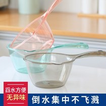 Water scoop kitchen durable scoop water spoon water float thickened transparent drop not rotten watering vegetables watering flowers ladling water ladles scoop