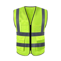 Large size reflective vest safety vest reflective clothing construction site construction sanitation work clothes traffic fluorescent yellow customization