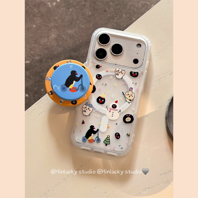 Hinlucky Cute Ji Yi Kawa Penguin Magnetic Stand Suitable for Apple 17 Phone Case iPhone 16 Pro Max New Model 15 Semi-Transparent Frosted 14 Anti-Drop Protective Case 13 Cartoon Super Cute Hinlucky Cute Ji Yi Kawa Penguin Magnetic Stand Suitable for Apple 17 Phone Case iPhone 16 Pro Max New Model 15 Semi-Transparent Frosted 14 Anti-Drop Protective Case 13 Cartoon Super Cute