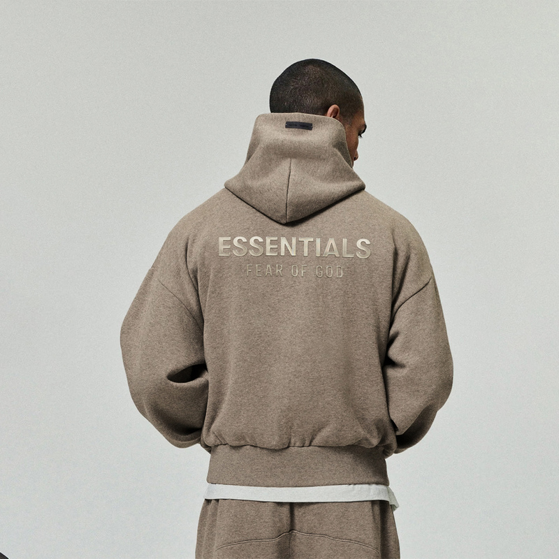 2025 New Fog Miki Essentials American Trendy Brand Autumn and Winter Men's Loose Velvet-Lined Hooded Sweatshirt