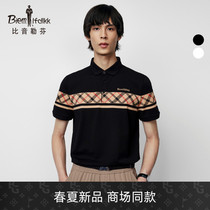 Bjørn Leuven Summer 2022 New Mens Polo Shirt Business Casual Check