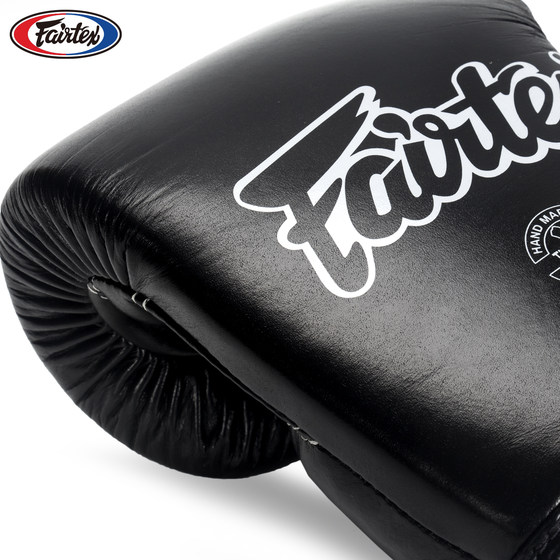 Thai Fairtex Boxing Lace-Up Gloves with Straps for Muay Thai Fighting, Martial Arts, and Sandbag Training, Suitable for Both Men and Women