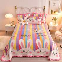 Milk Suede Four Pieces Sleeve 2021 New Tide Bed Cover Pillowcase Kang Cover Single Double Double-sided Soft Superior Quilt Cover