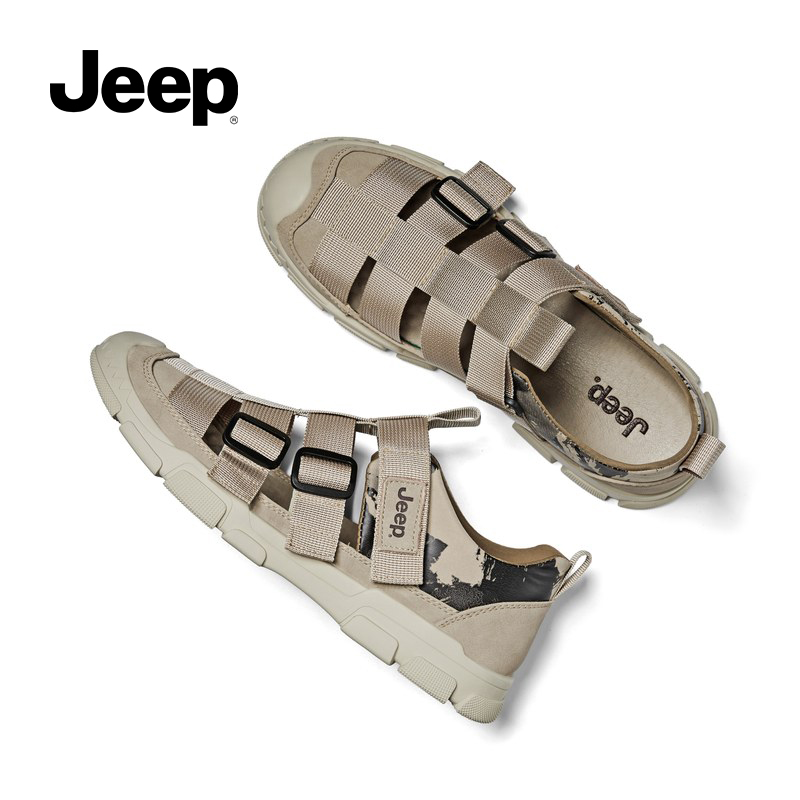 jeep gip gip men sandals summer new outdoor Baotou dongle dongle shoes trend casual outwear sports beach shoes