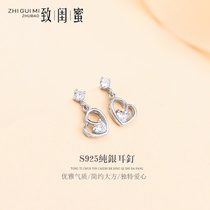 S925 sterling silver earrings female earrings long temperament Korean wind Net Red simple earrings pendant allergy ear jewelry